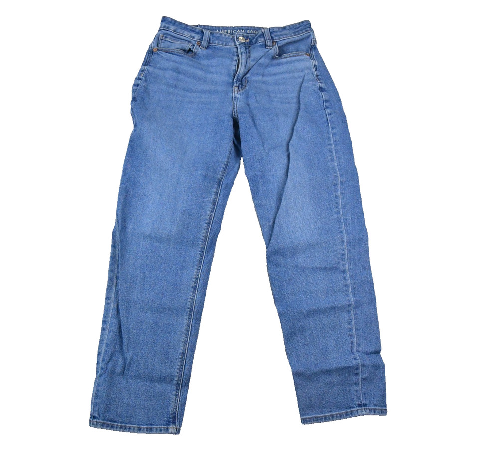 American Eagle Mom Jeans Womens 8 (28x26.5) Blue Denim